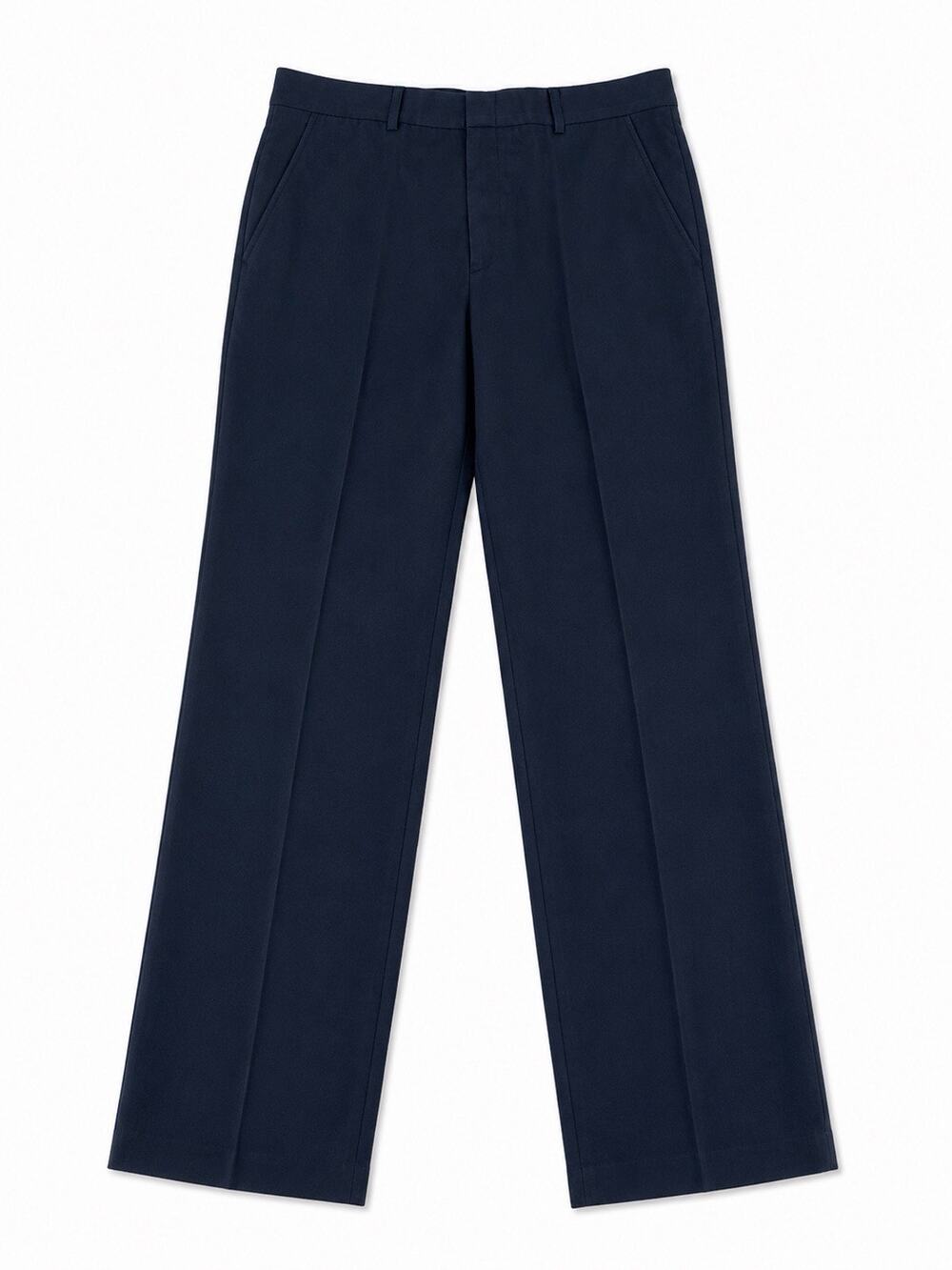 Men’s Dress Pants 34x30 Navy Blue Flat Front Unbranded Classic Slacks